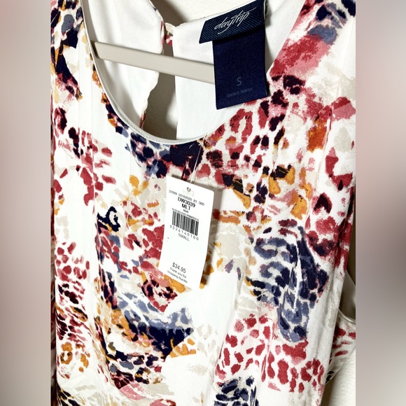 buckle daytrip abstract feminine everyday dress sleeveless s nwt - Picture 3 of 3